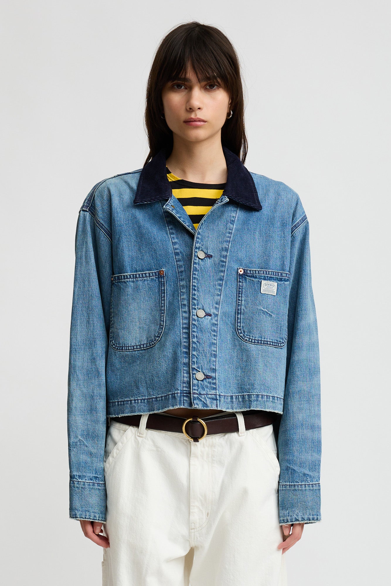 Cropped Chore Jacket - Galton Indigo