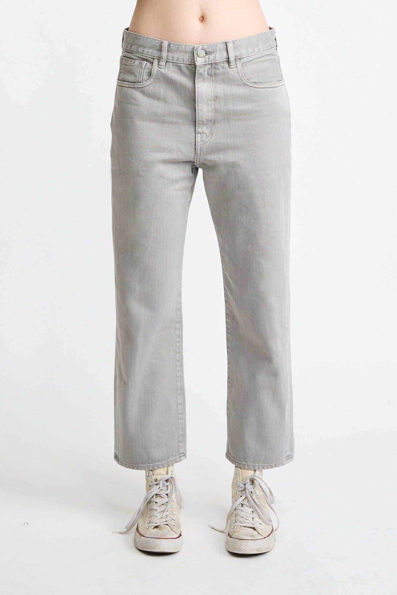 Lucy Boyfriend Jean - Medium Grey