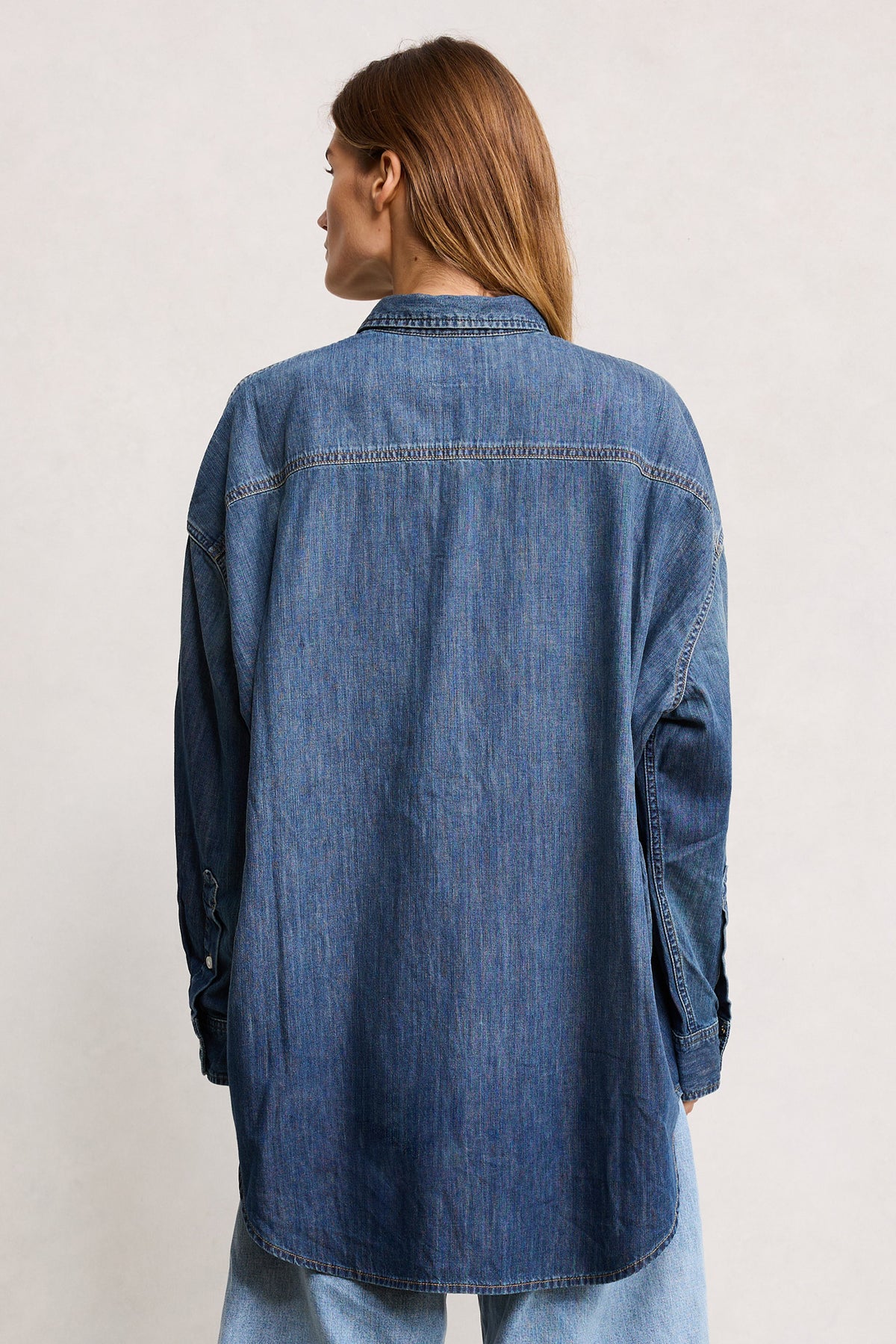 Button Front Workshirt - Seymour Indigo