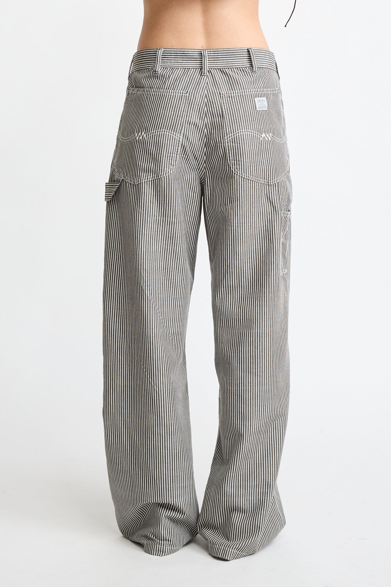 Teri Wide Leg Carpenter Pant - Railroad Grey