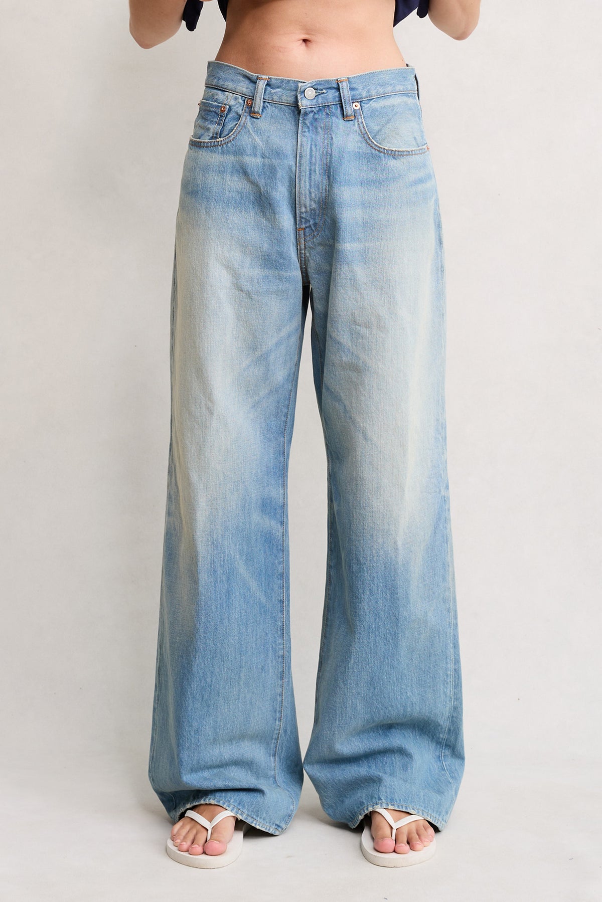 Teri Wide Leg Jean - Maire Blue