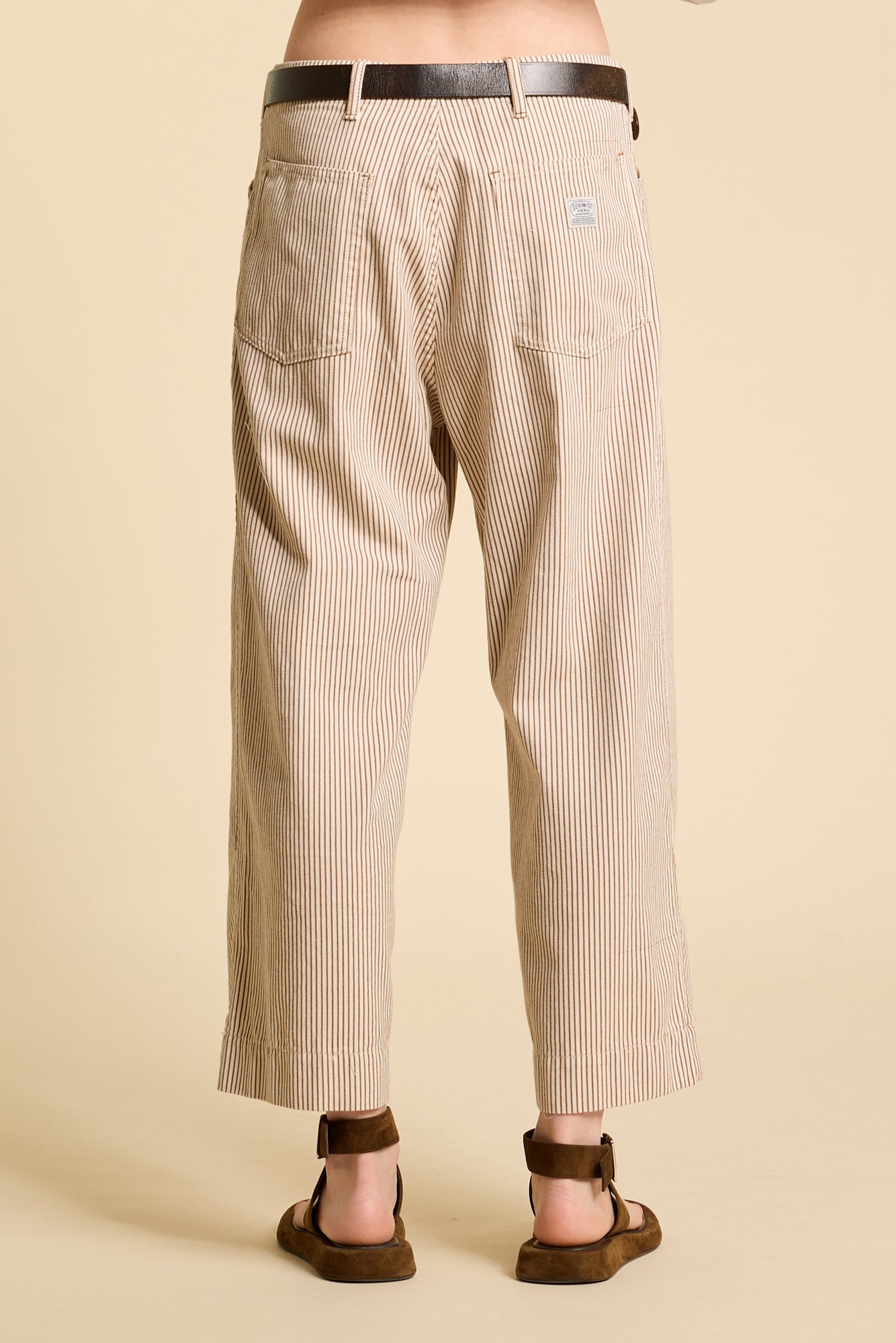 Georgia Work Pant - Brown Railroad Stripe