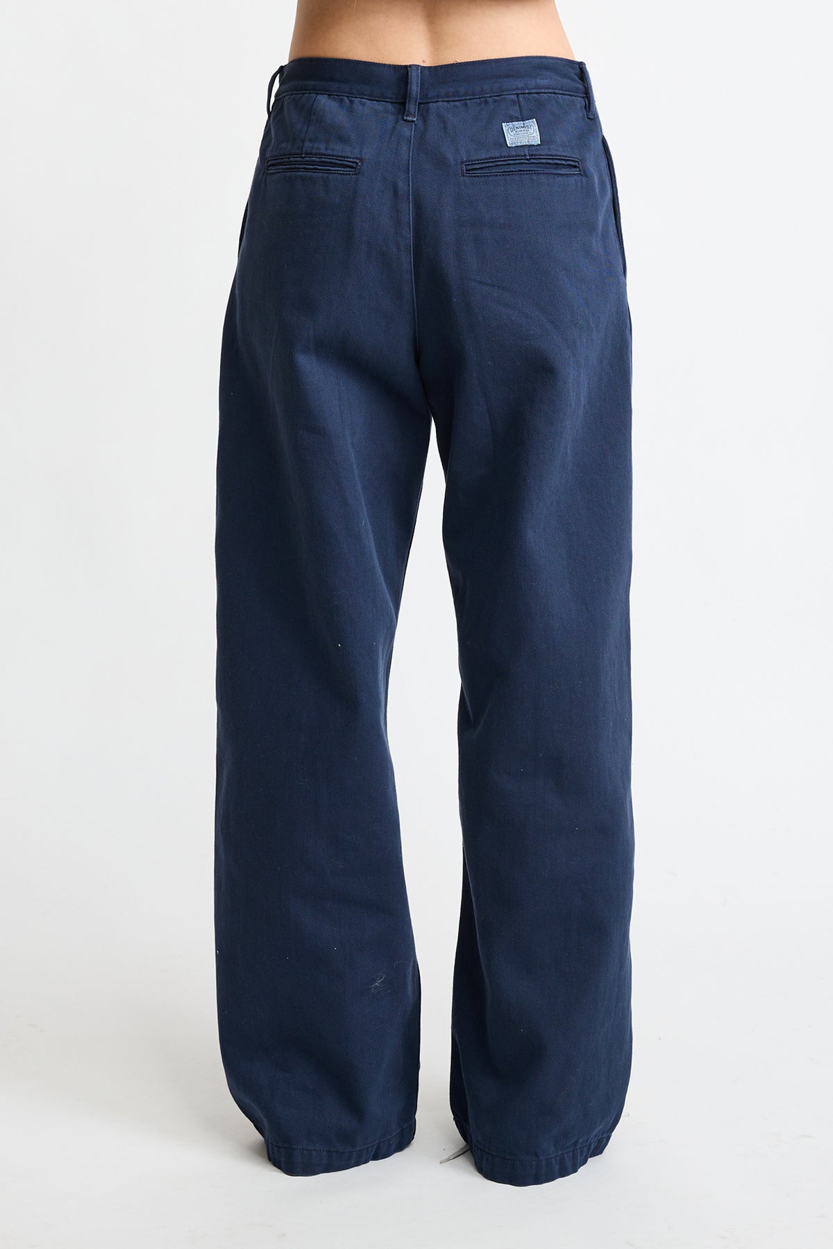 Teri Wide Leg Chino Pant - Midnight Navy Blue