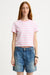 Striped Baby Tee - Light Pink Wide Stripe