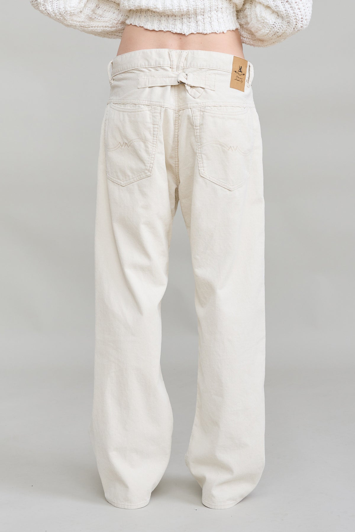 All Fit Jean - Ecru White Pinwale Cord