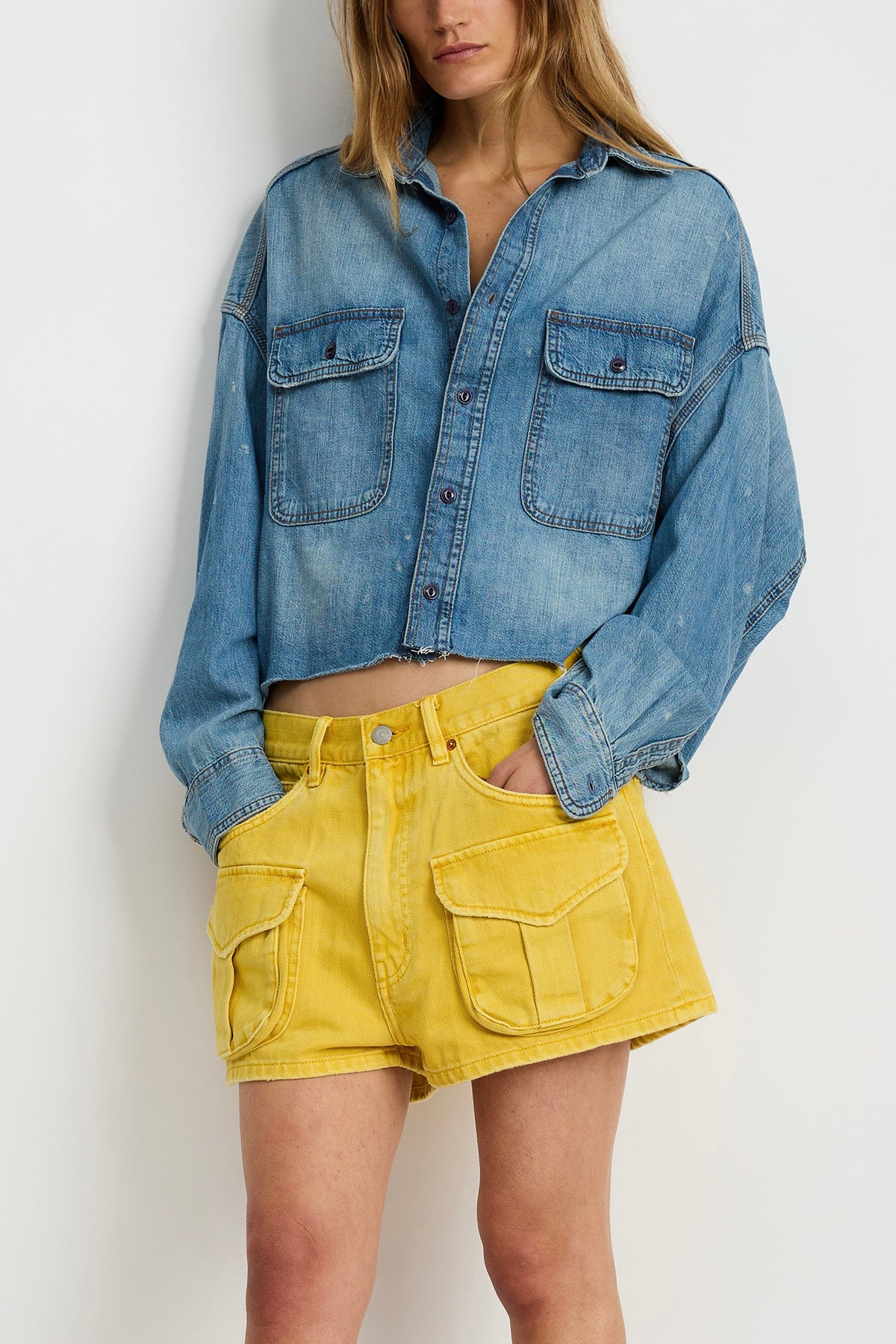 Claire Cargo Short - Vibrant Yellow