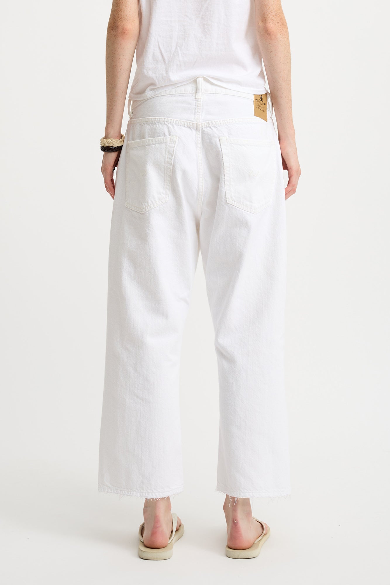 Haisley Slouch Boyfriend Jean - White Wash