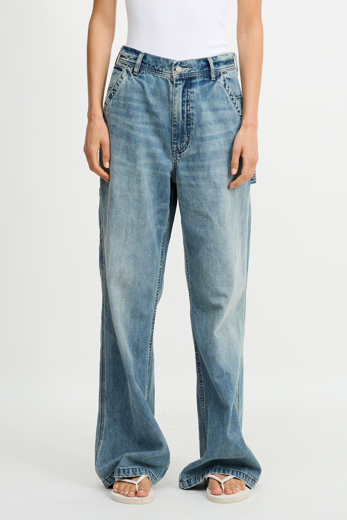 Teri Wide Leg Carpenter Pant - Holton Indigo