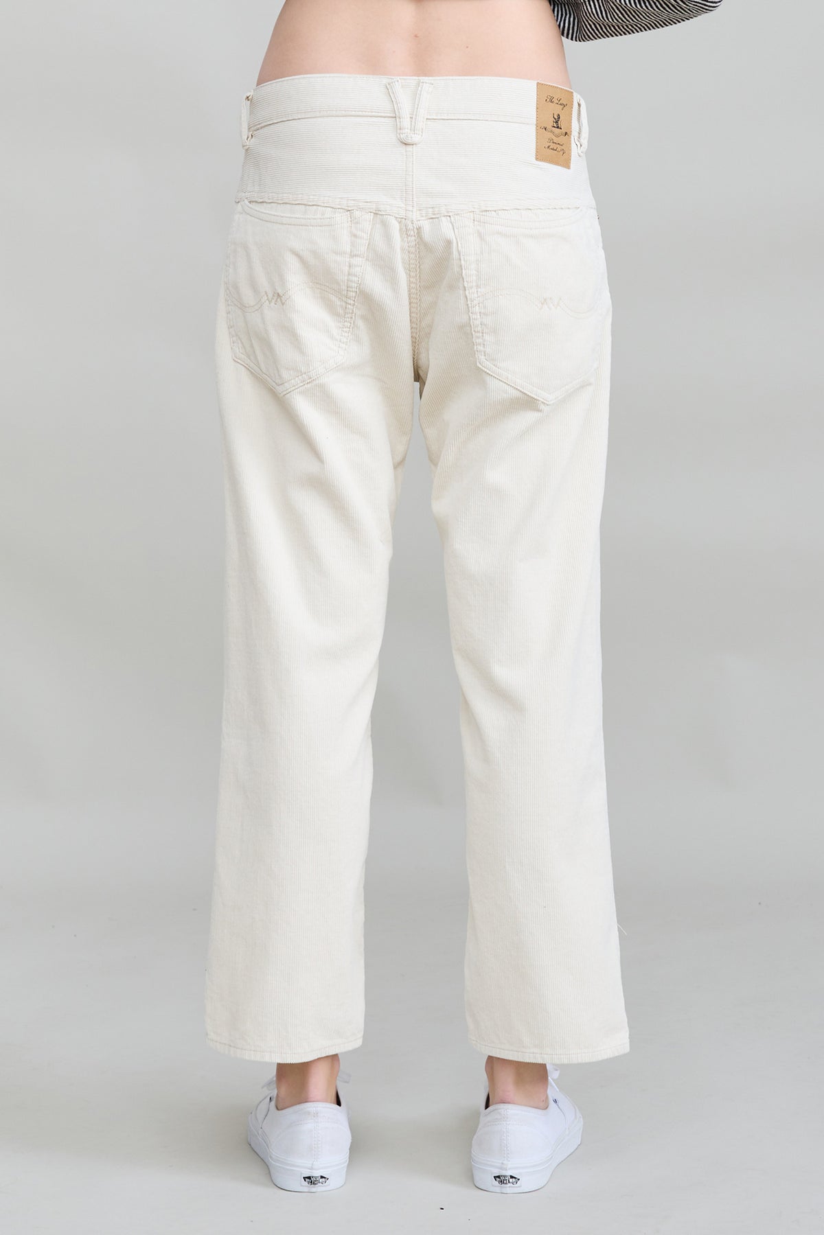 Lucy Boyfriend - Ecru White Pinwale Cord