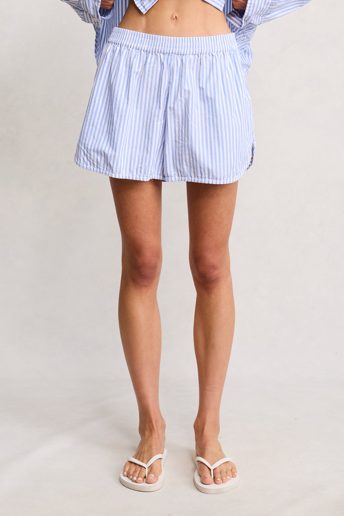 Pj Shorts - Light Blue Stripe