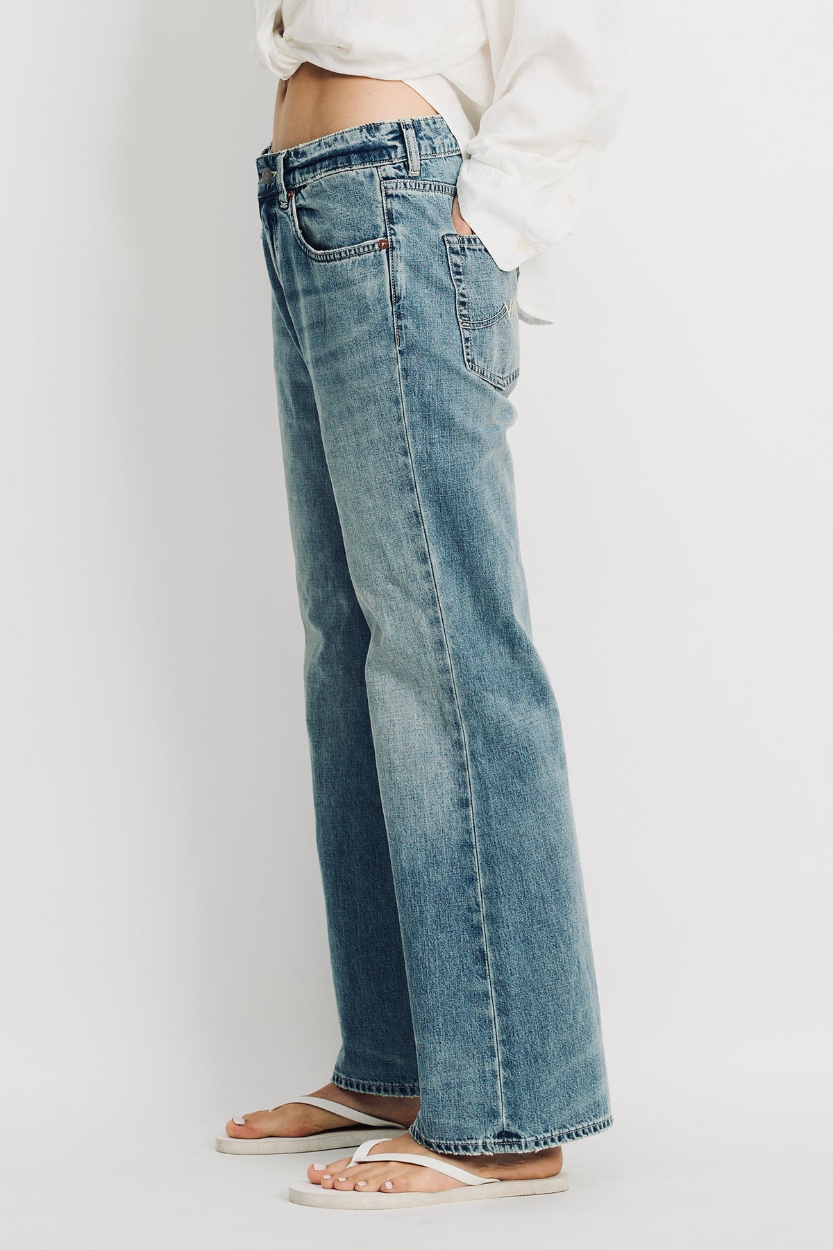 Jenna Cropped Flare Jean - Holton Indigo
