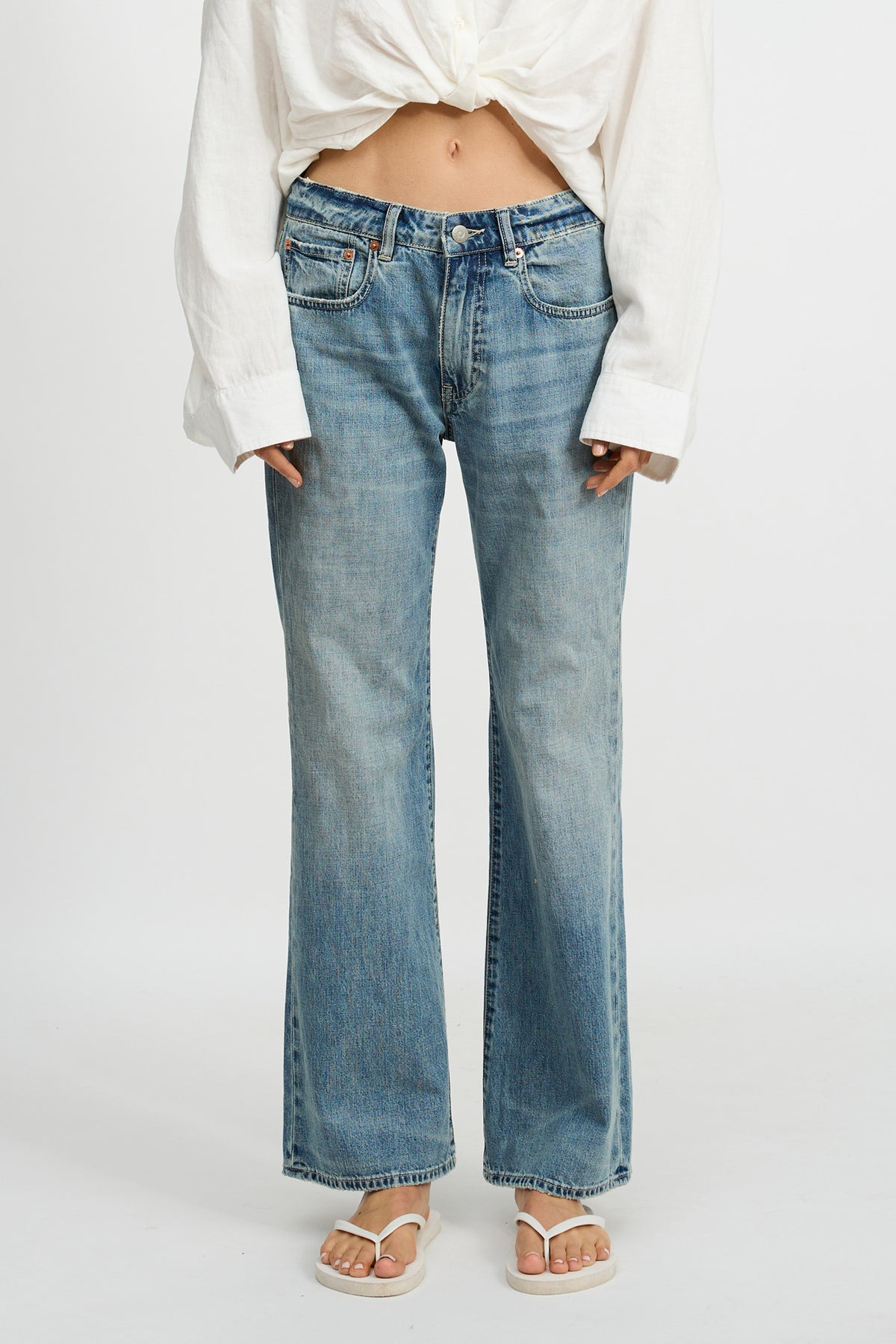 Jenna Cropped Flare Jean - Holton Indigo