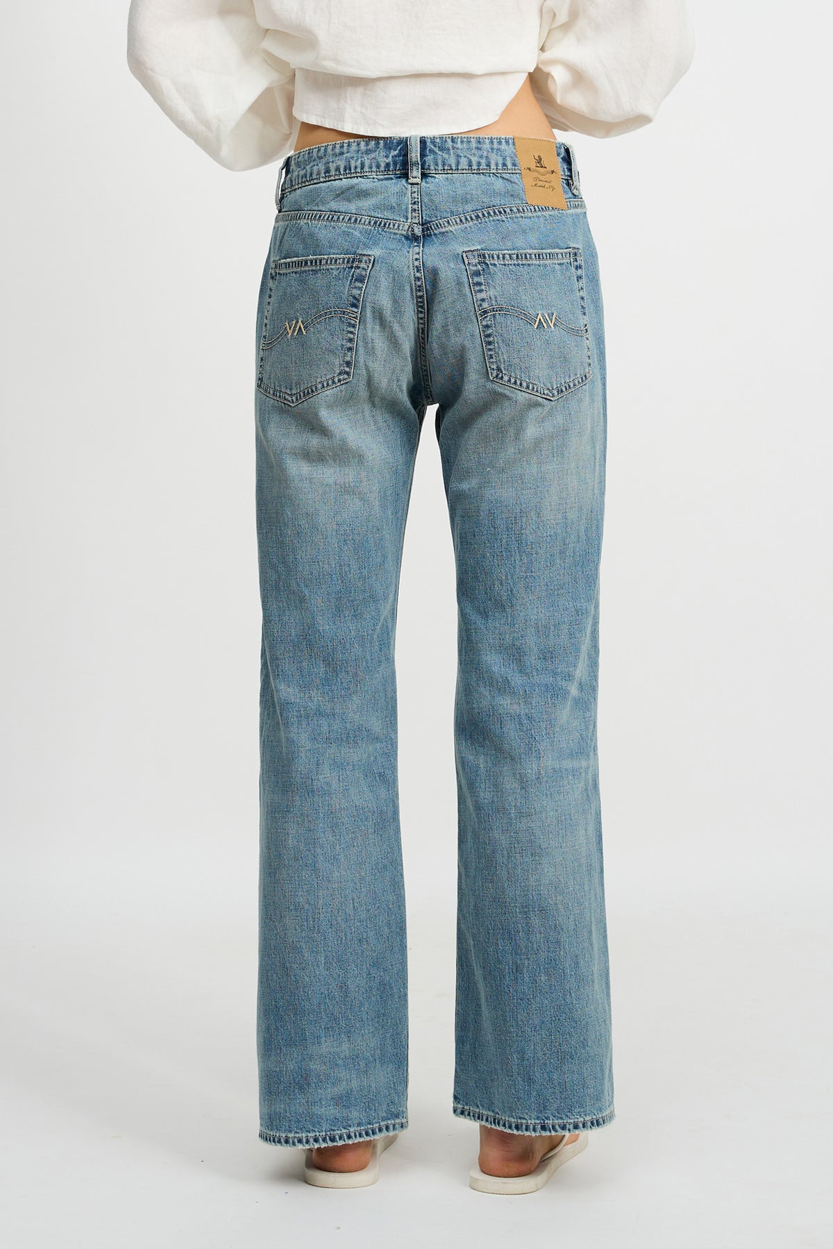 Jenna Cropped Flare Jean - Holton Indigo