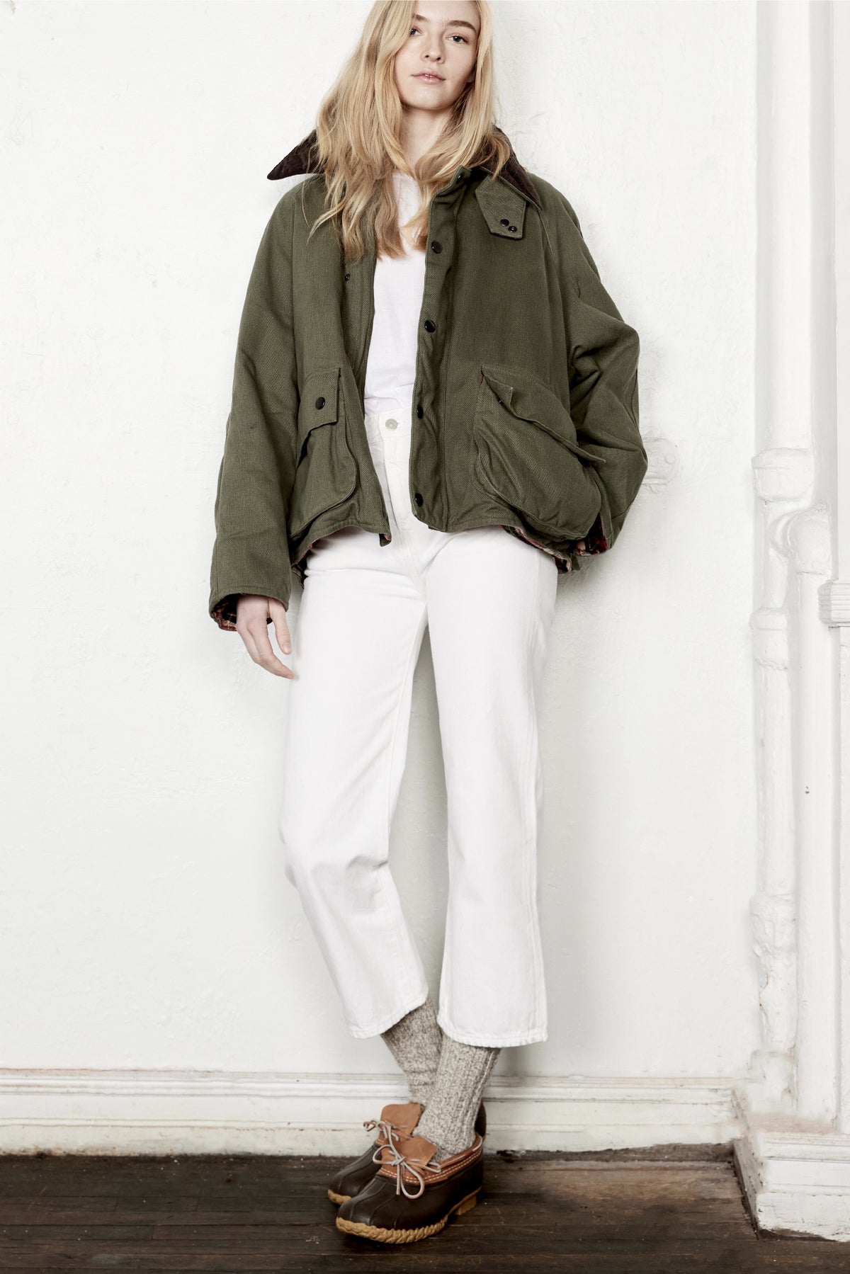 Oversized Field Jacket - Olive