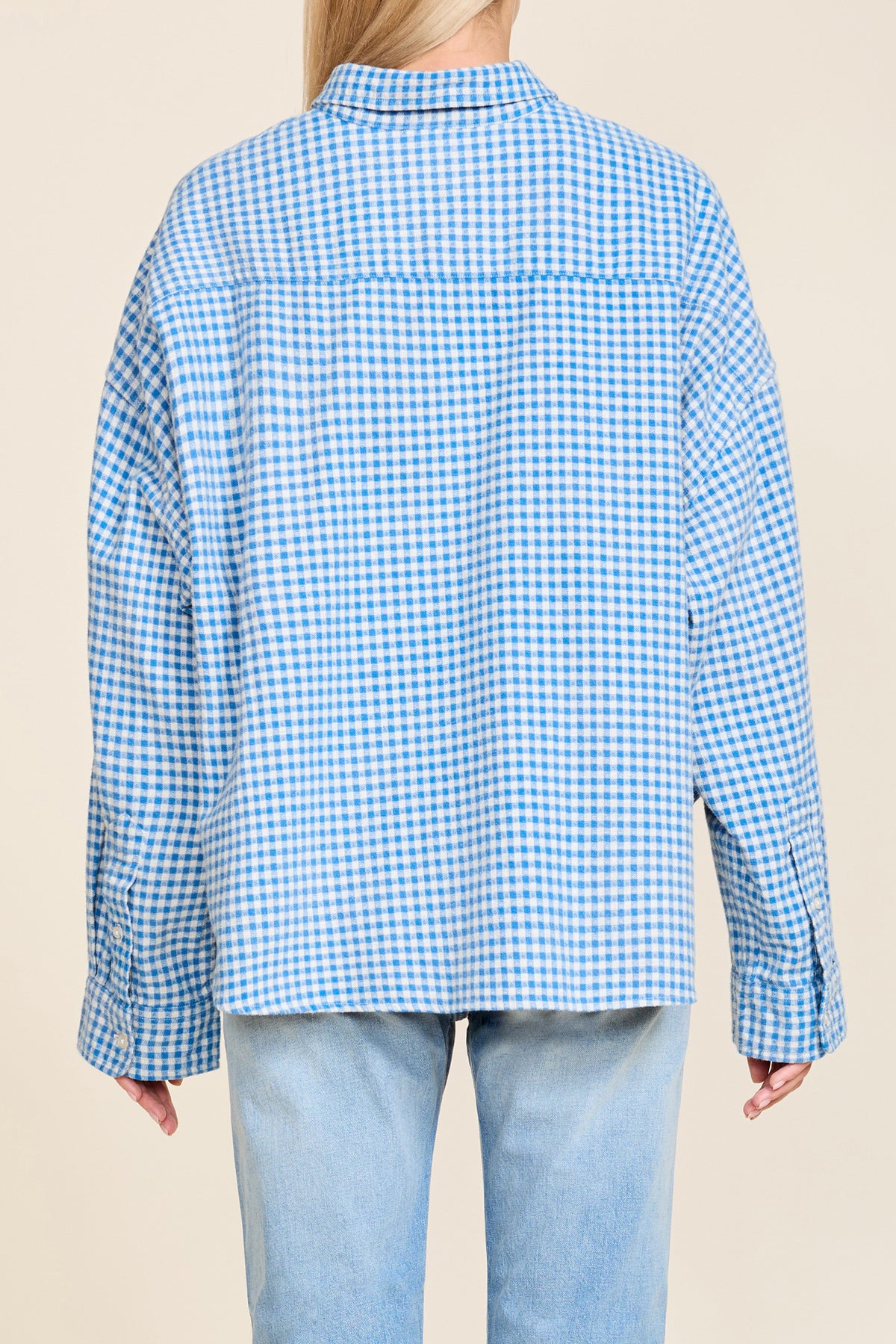 Cropped Shirt - Blue