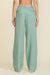 Double Pleat Wide Leg Chino - Sage