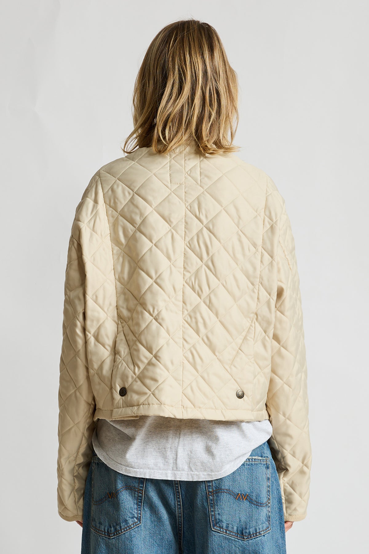 Faulkner Quilted Jacket - Light Khaki Sand