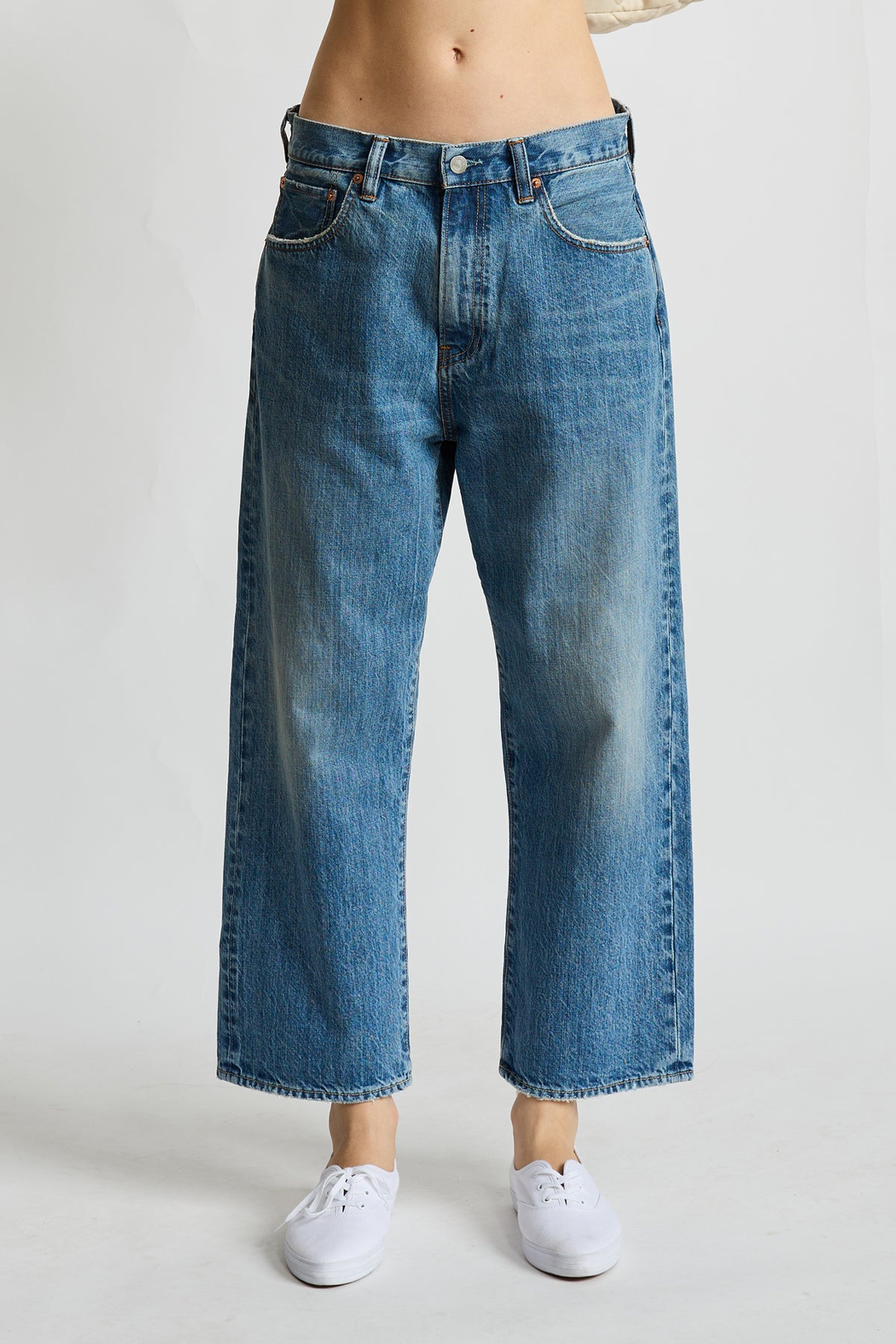 Haisley Slouch Boyfriend Jean - Rehan Blue