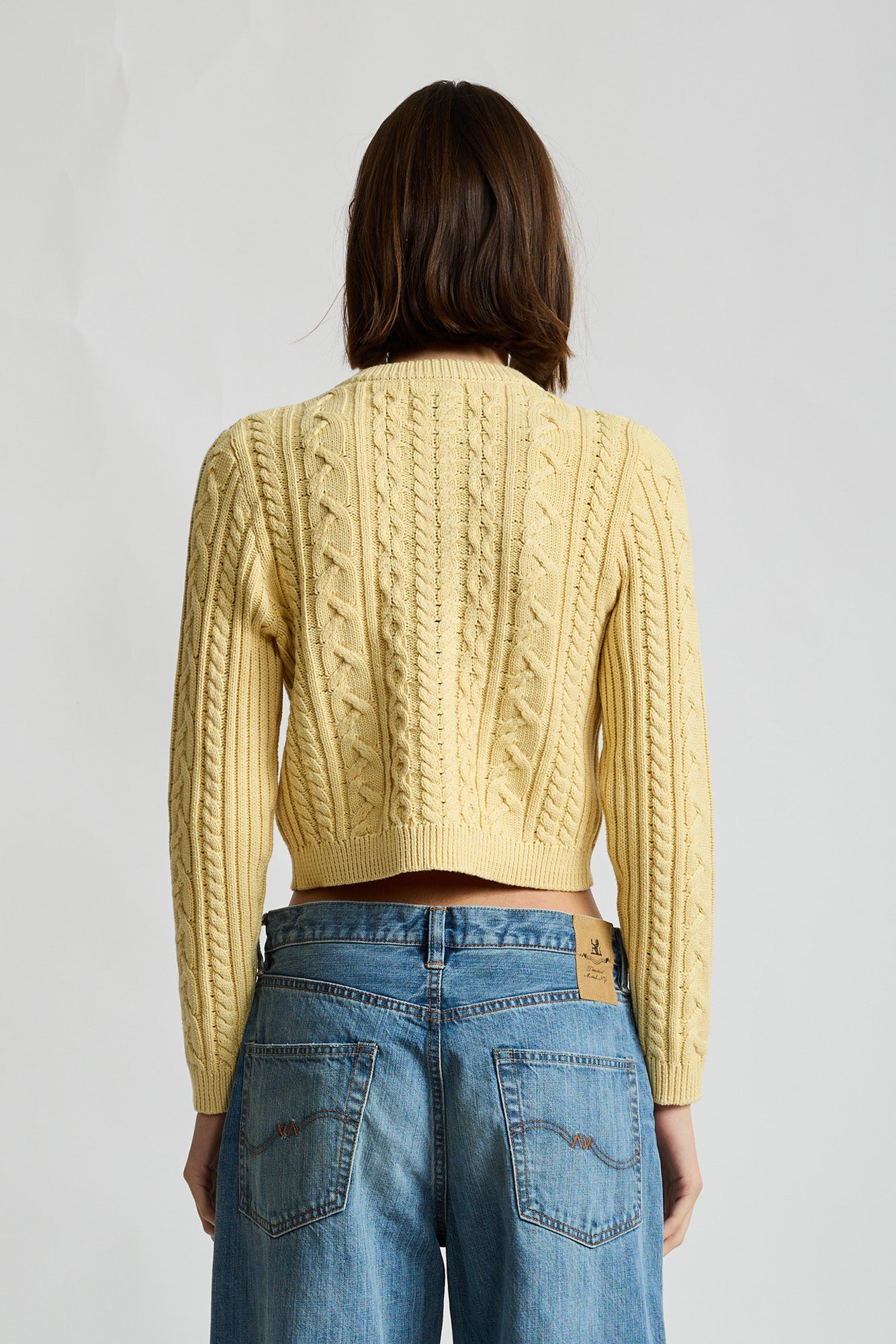Riley Cardigan - Washed Yellow
