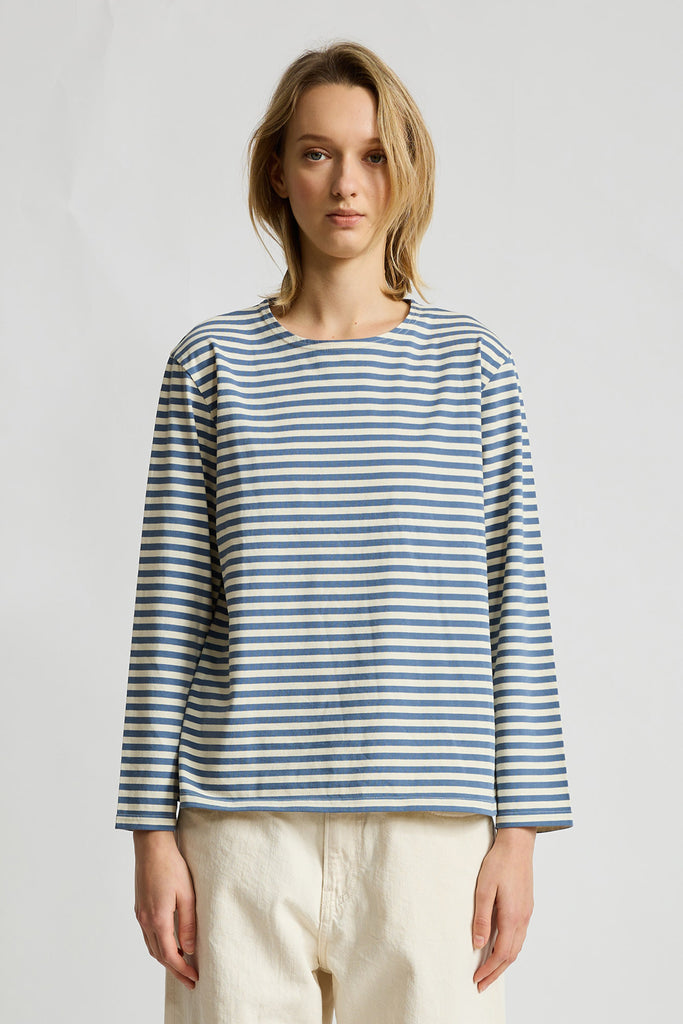 Mills Pond Striped Tee - Blue Stripe