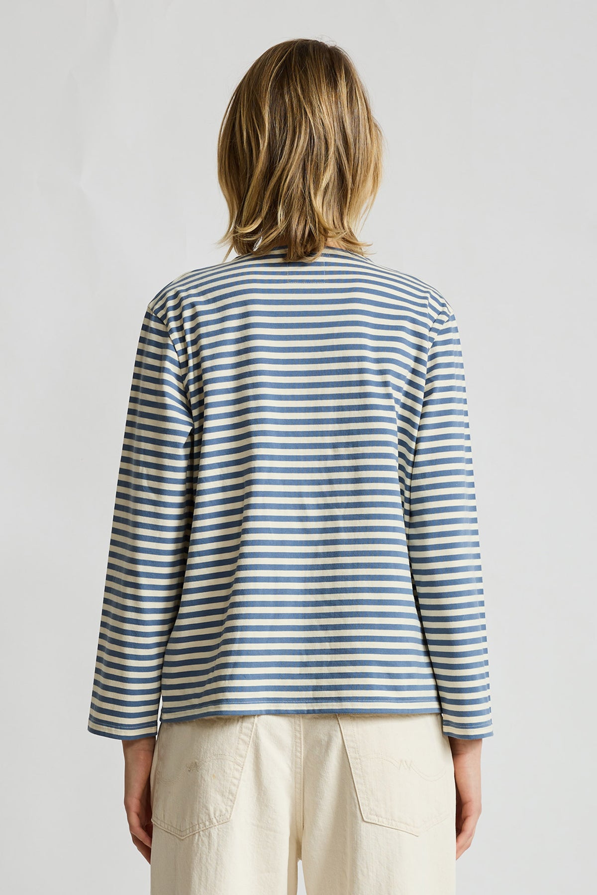 Mills Pond Striped Tee - Blue Stripe