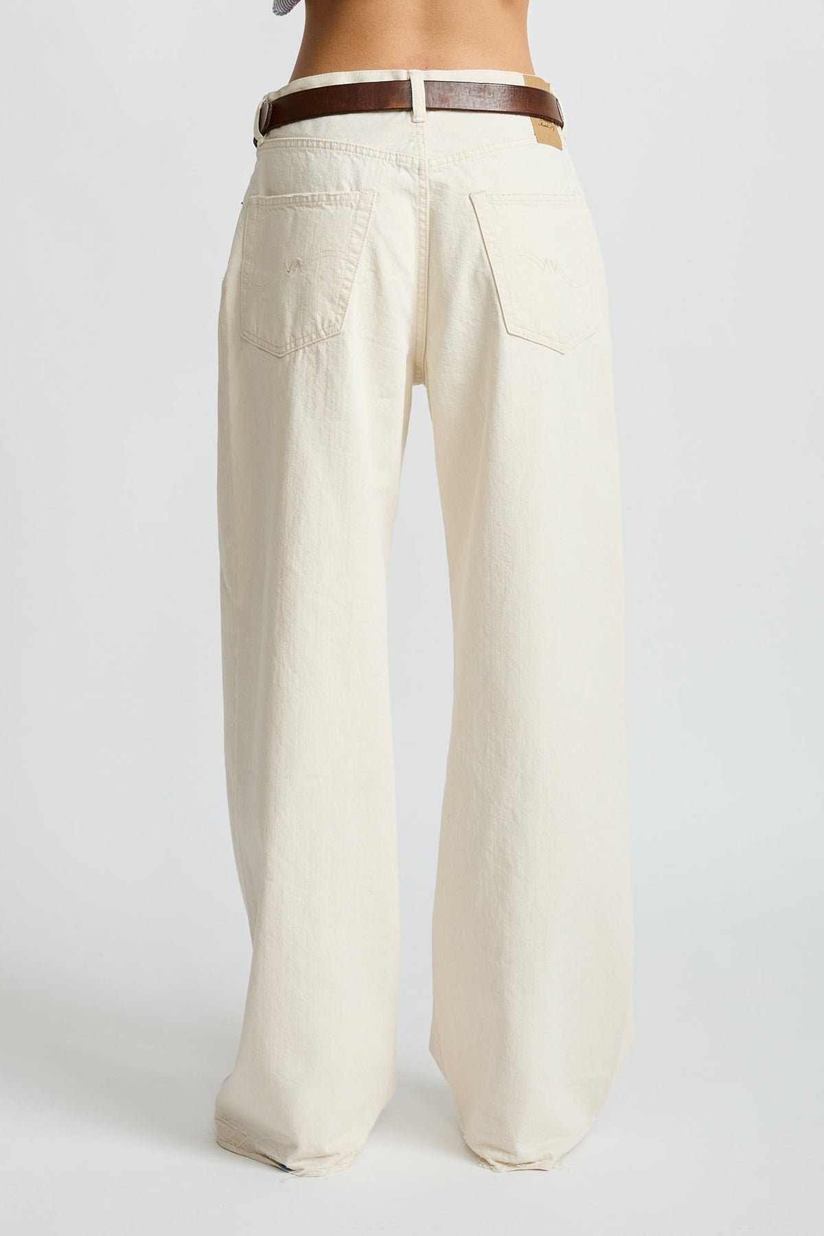 Teri Wide Leg Jean - Barley Khaki