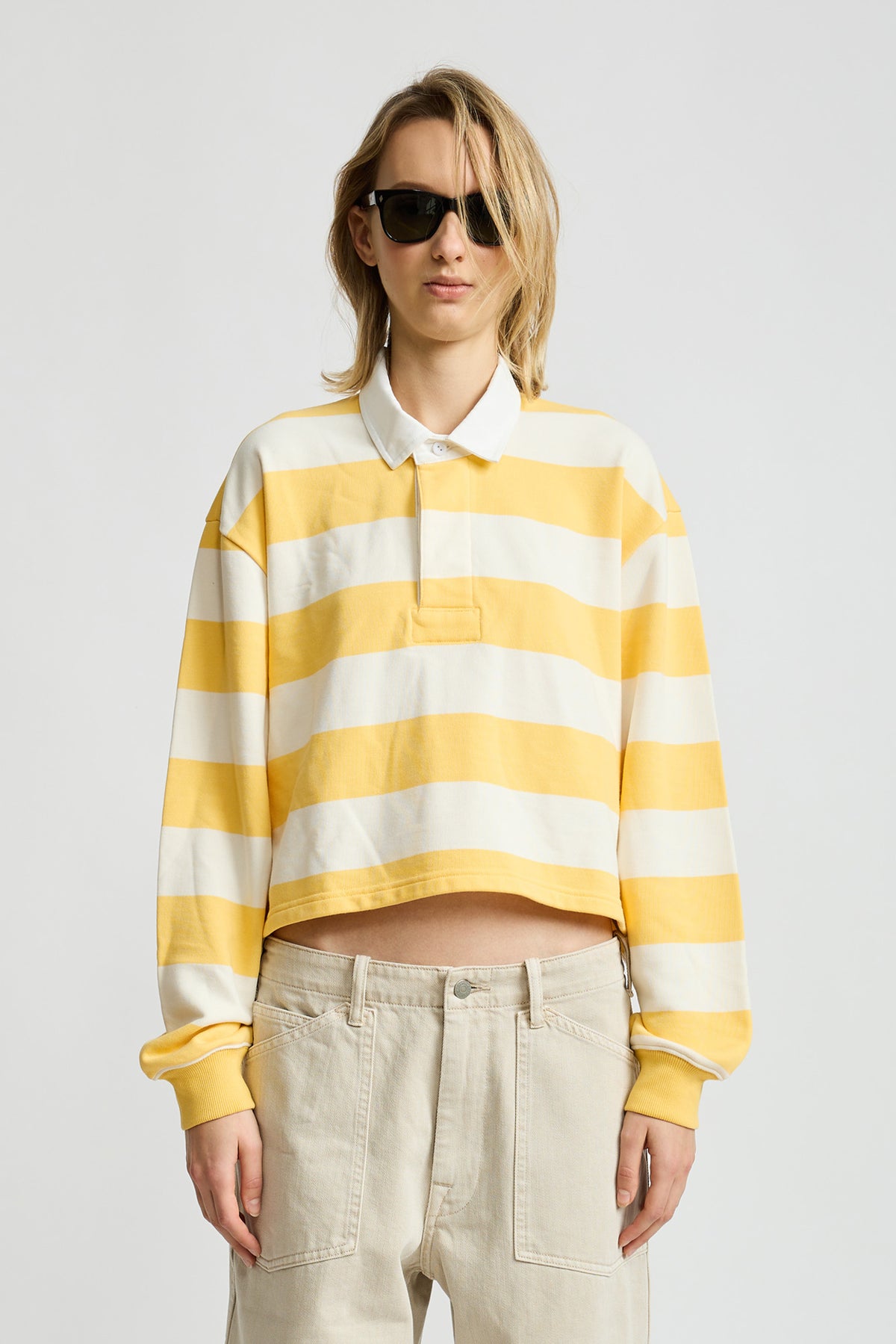 Charlie Rugby Tee - Jumbo Yellow Stripe