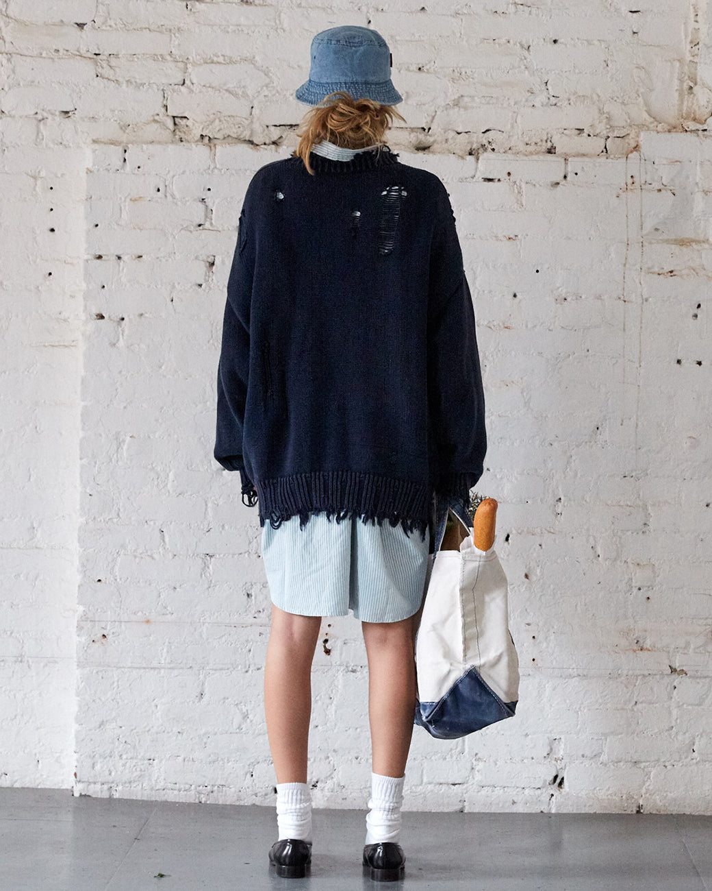 Flag Sweater - Navy