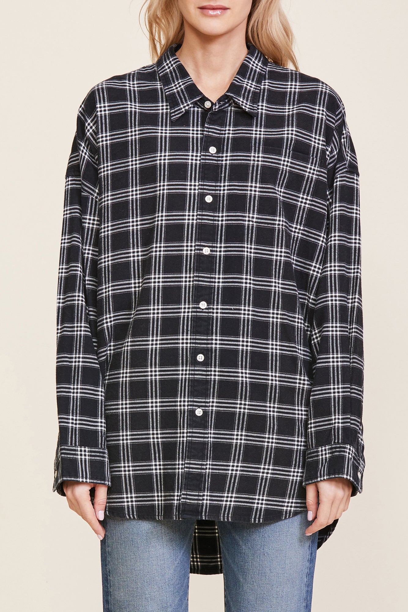 Oversized Button Front Shirt