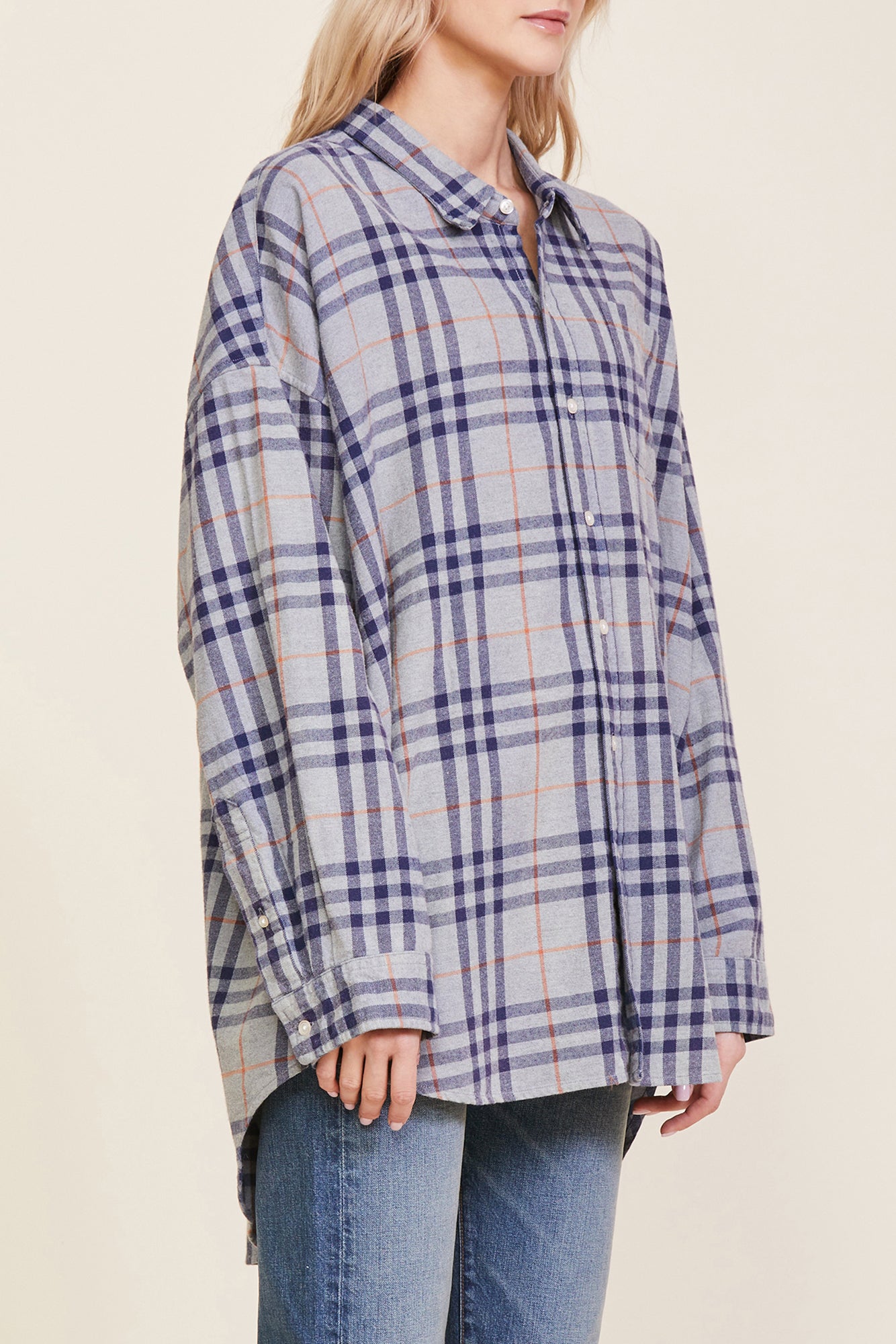 Oversized Button Front Shirt