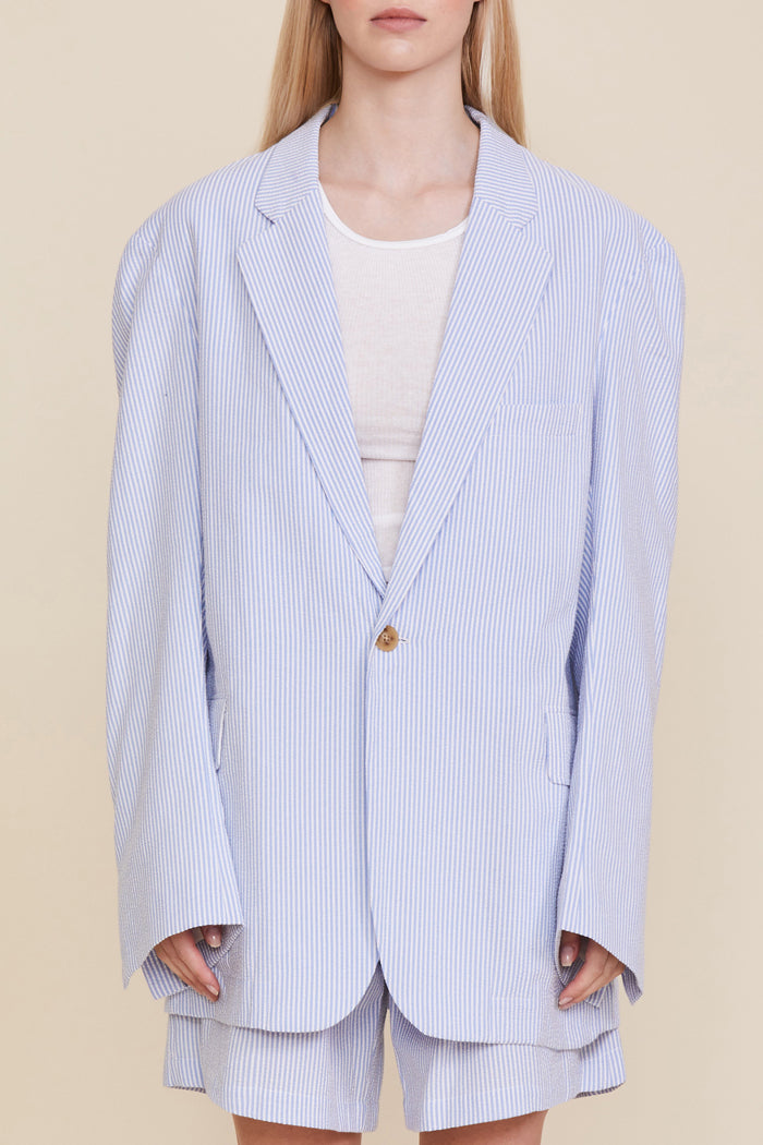 Deconstructed Blazer - Light Blue – denimist