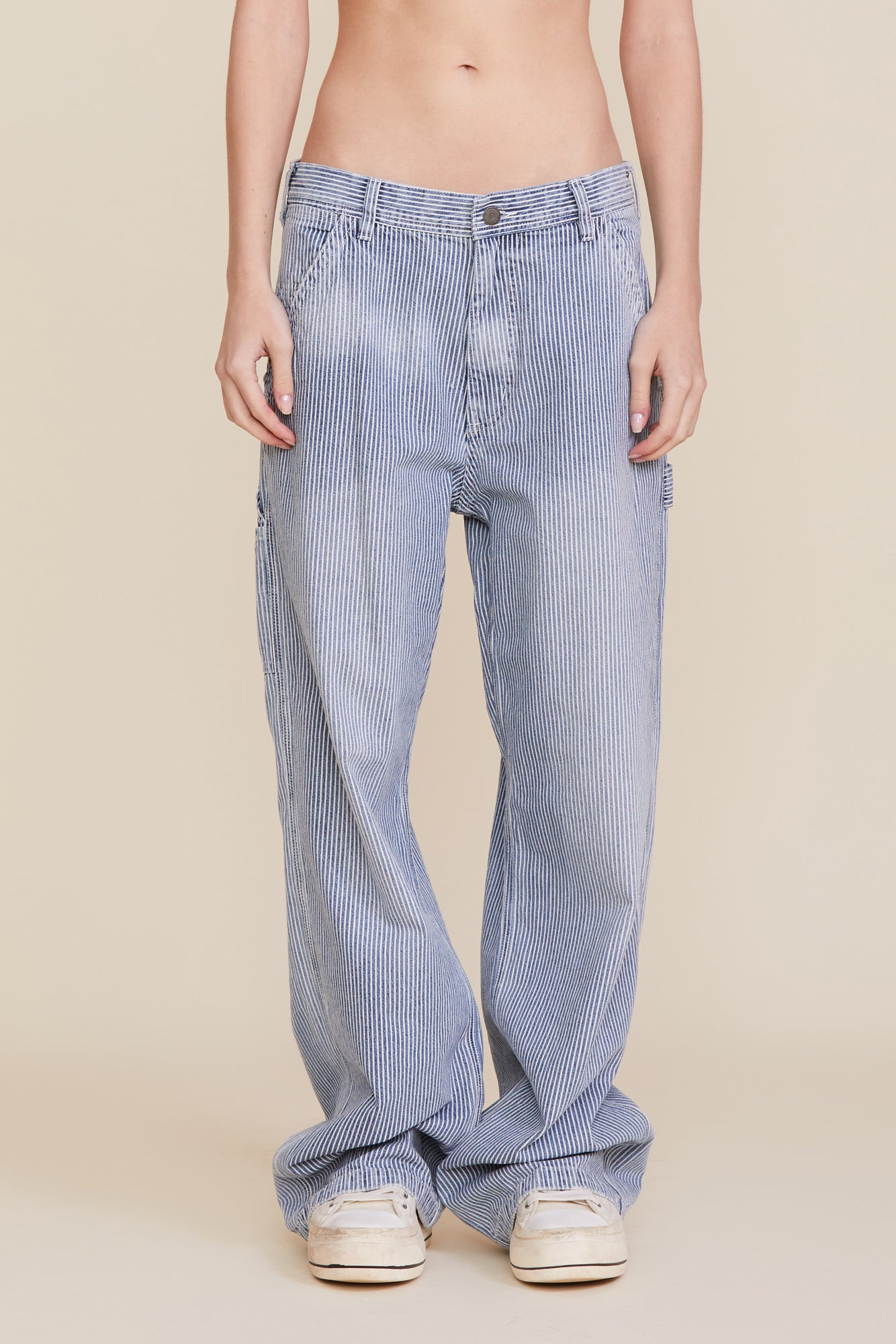 Teri Wideleg Carpenter Pant