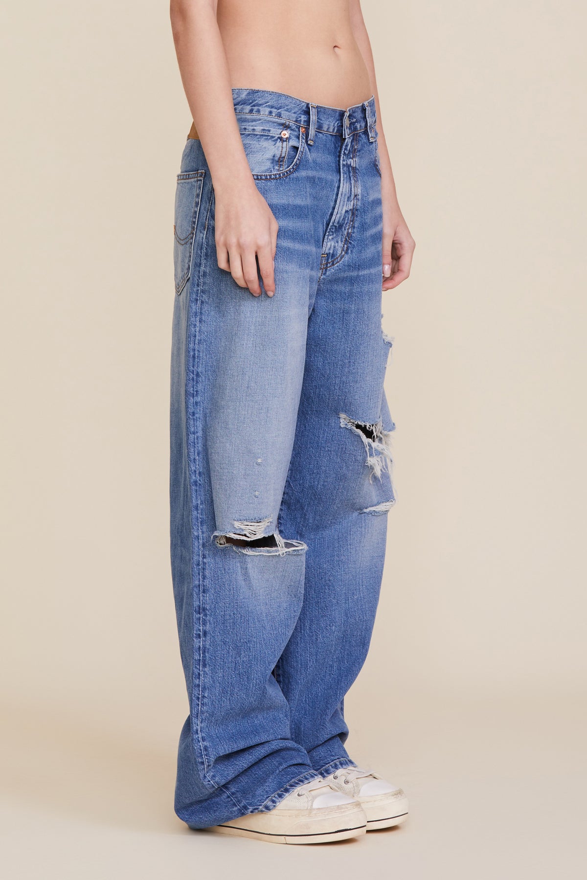Teri Wide Leg Jean - Blake w/ Rips